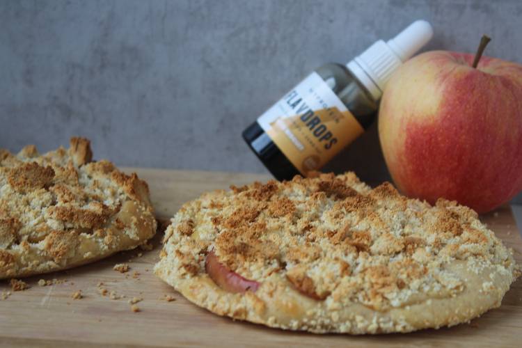 Kalorienarme Apfel-Streusel Taler