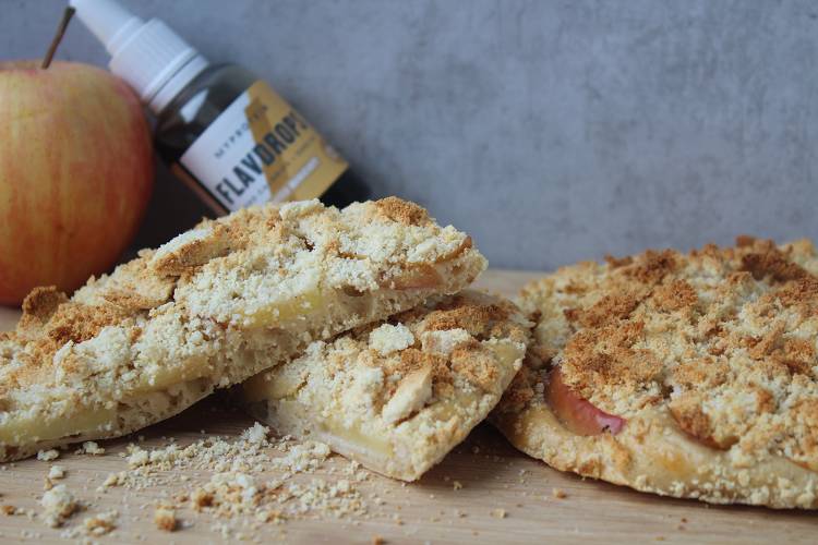Kalorienarme Apfel-Streusel Taler