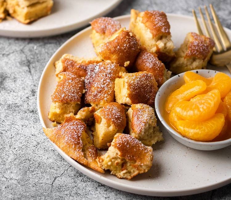 Protein Kaiserschmarrn mit Mandarinen-Kompott