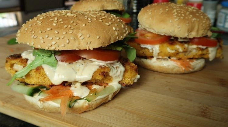 Crispy Sweet Chilli Chicken Burger