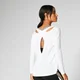 Split Long-Sleeve T-Shirt - Weiß