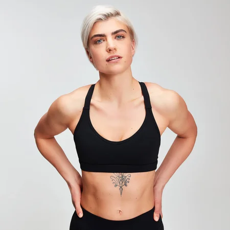 MP Damen Power Mesh Sport-BH - Schwarz