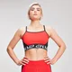 MP Damen Colour Block Branded Crop Top - Danger