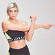 MP Damen Colour Block Branded Crop Top - Slate