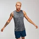 MP Training Herren Distressed Tank Top mit abgesenkten Armausschnitten - Carbon