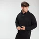 Herren Mixed Fabric Hoodie - Schwarz