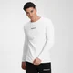 MP Herren Contrast Grafik Langarm-Top - Weiß