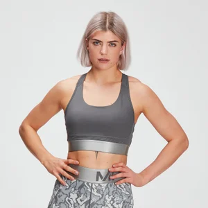 MP Damen Adapt Strukturierter Sport-BH – Carbon - Size XXS