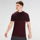 MP Herren Essential Seamless Kurzarm-T-Shirt – Washed Oxblood Meliert