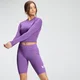 MP Damen Essentials Training Dry Tech Langarm Crop Top — Deep Lilac