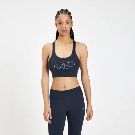 MP Damen Infinity Mark Training Sport-BH – Petrolblau