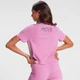 MP Damen Retro-Crop-Top Move mit kurzen Ärmeln – Rosa