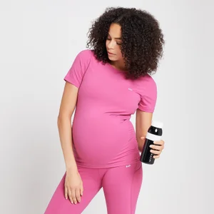 MP Power kurzärmeliges Schwangerschaftsoberteil für Damen - Weinrot - Size XXS