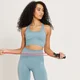 MP Shape Nahtloser Sport-BH für Damen- Steinblau
