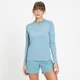 MP Women's Run Life Training Long Sleeve T-Shirt — Steinblau/Weiß
