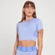 MP Kurzarm-T-Shirt mit Curve-Crop-Design für Damen - Blasslila