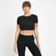 MP Women's Composure Short Sleeve Crop Top — Schwarz