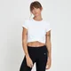 MP Women's Composure Twist Front Crop T-Shirt — Weiß