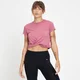 MP Women's Composure Twist Front Crop T-Shirt — Mauve