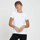 MP Women's Composure Longline-Top mit kurzen Ärmeln — Weiß