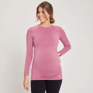 MP Women's Maternity Seamless Long Sleeve T-Shirt — Mauve - Size XXS