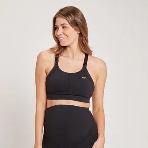 MP Women's Maternity/Nursing Sports Bra — Schwarz - Size XXS
