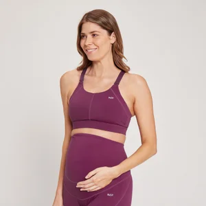 MP Women's Maternity/Nursing Sports Bra — Dunkellila - Size XXS