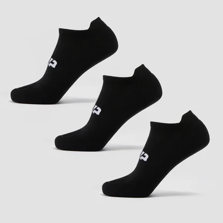 MP Unisex Turnschuh-Socken (3er-Pack) – Schwarz
