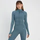 MP Damen Tempo Ultra Crop-Jacke – Blaugrau