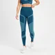 MP Damen Impact Nahtlose Scrunch-Leggings – Blaugrün