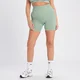 MP Damen Tempo Rib Nahtlose Shorts – Salbeigrün
