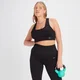 MP Damen Tempo Rib Nahtloser BH – Schwarz