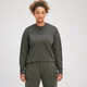 MP Damen Rest Day Oversize-Langarm-Shirt - Graubraun-Grün