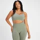MP Damen Rest Day Nahtloser Sport-BH mit gekreuztem Rücken – Dunkles Graubraun