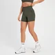 MP Damen Rest Day Nahtlose Booty Shorts – Graubraun-Grün