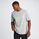 MP Herren Tempo Oversize-Baumwoll-T-Shirt - Hellgrau