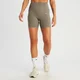 MP Damen Tempo Rib Nahtlose Shorts – Dunkles Graubraun