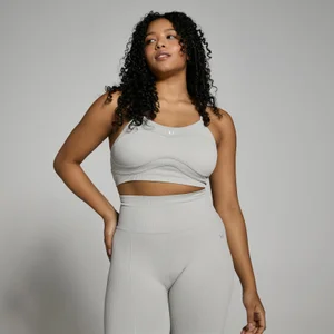 MP Damen Lifestyle Gerippter BH – Hellgrau - Size M