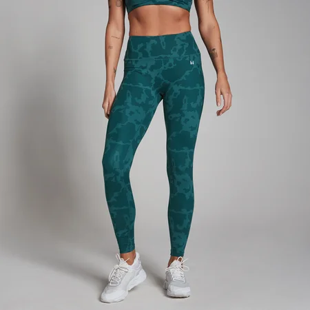 MP Damen Tempo Abstract Leggings – Marineblau