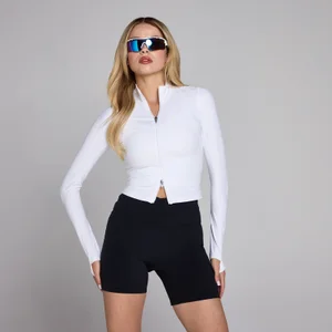 MP Damen Tempo Crop-Jacke – Weiß - Size S