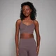 MP Damen Studio Geklebter Sport-BH – Mokka