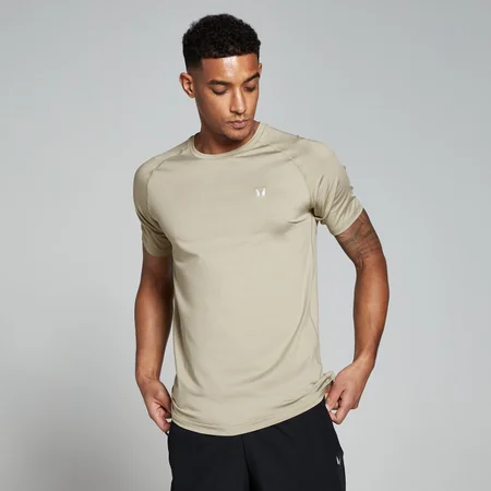 MP Herren Training Kurzarm-T-Shirt – Stone