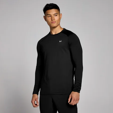 MP Herren Training Langarm-T-Shirt – Schwarz