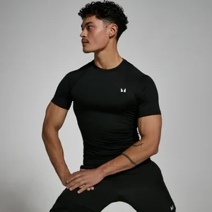 MP Herren Training Kurzarm-Baselayer — Schwarz - Size XXS