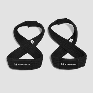 Myprotein Achter-Form Zughilfen – Lifting Straps – Schwarz - Size S (< 6'')