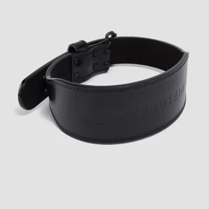 Myprotein Premium Gewichthebergürtel aus Leder – Schwarz - Size Small (23-32 Inch)