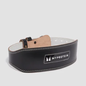 Myprotein Gewichthebergürtel aus Leder – Schwarz - Size Small (23-32 Inch)