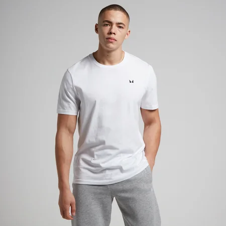 MP Herren Rest Day Kurzarm-T-Shirt – Weiß