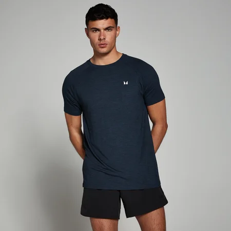 MP Herren Performance Kurzarm-T-Shirt – Navy meliert