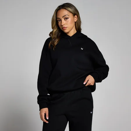 MP Damen Basics Oversize-Kapuzenpulli – Schwarz